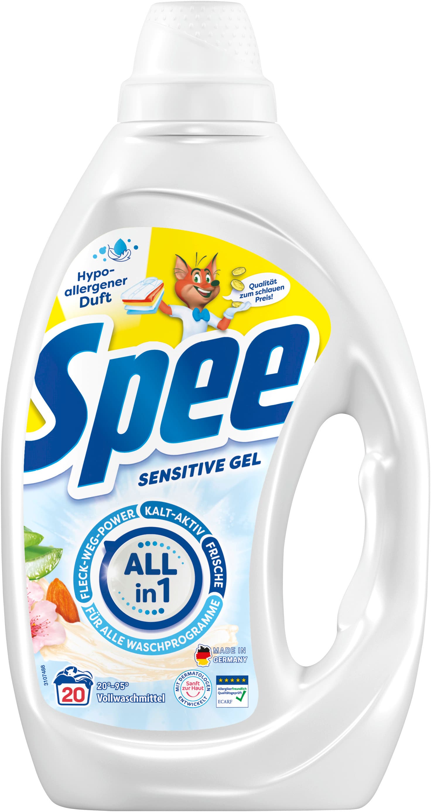 Spee Sensitive Gel – Allin1 Formel mit Fleck-Weg-Power