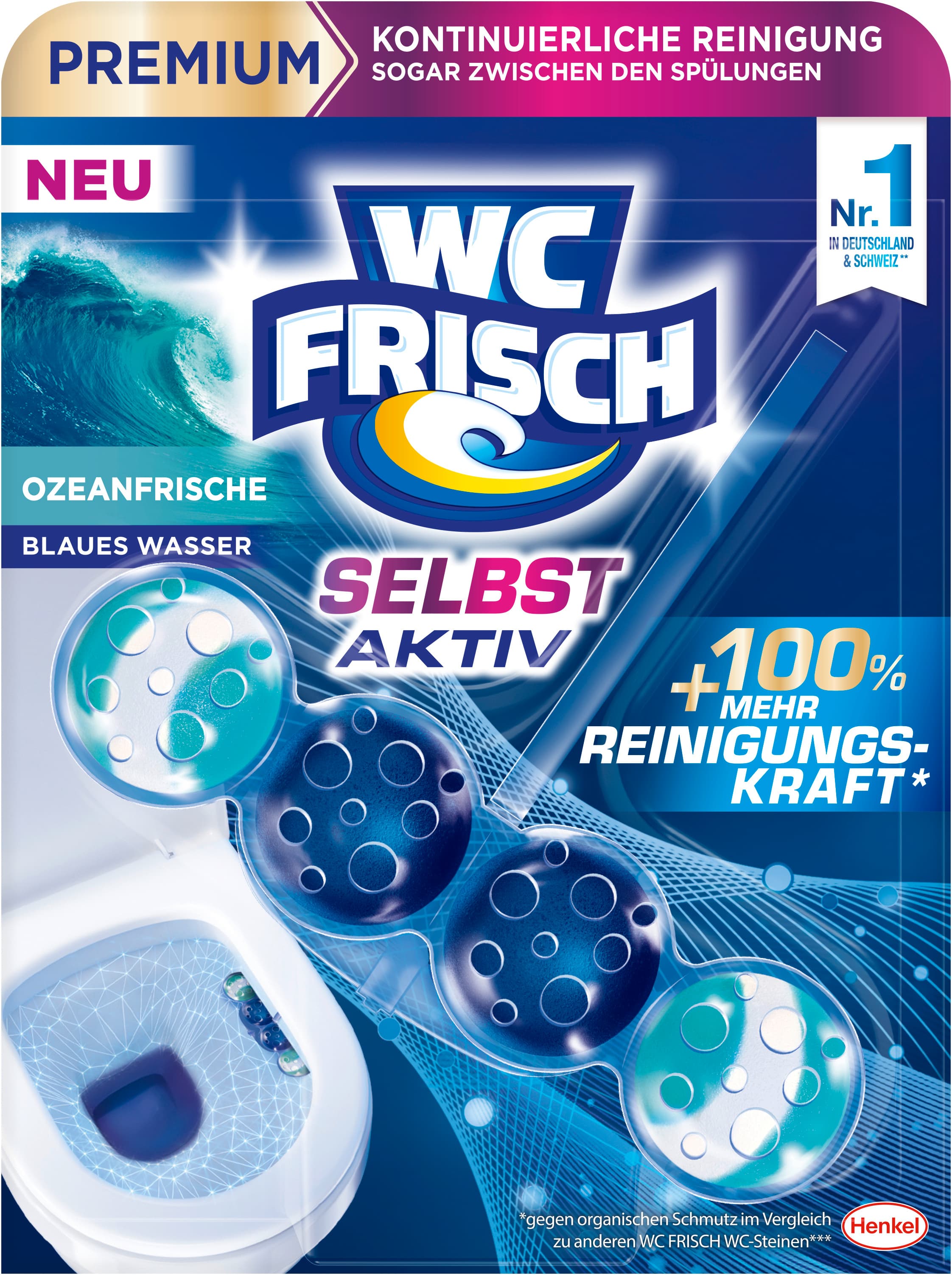 WC FRISCH Selbst Aktiv Blauspüler Ozeanfrische