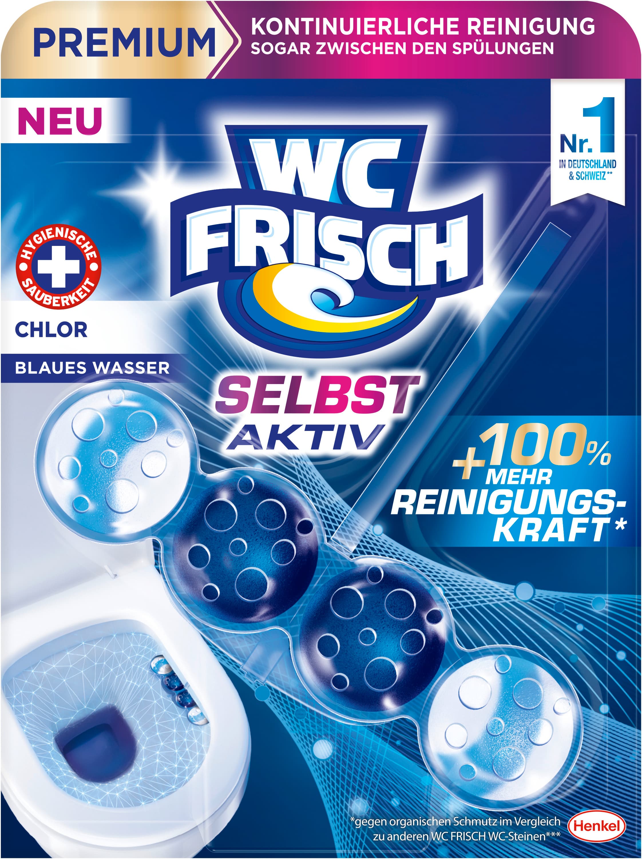 WC FRISCH Selbst Aktiv Blauspüler Chlor