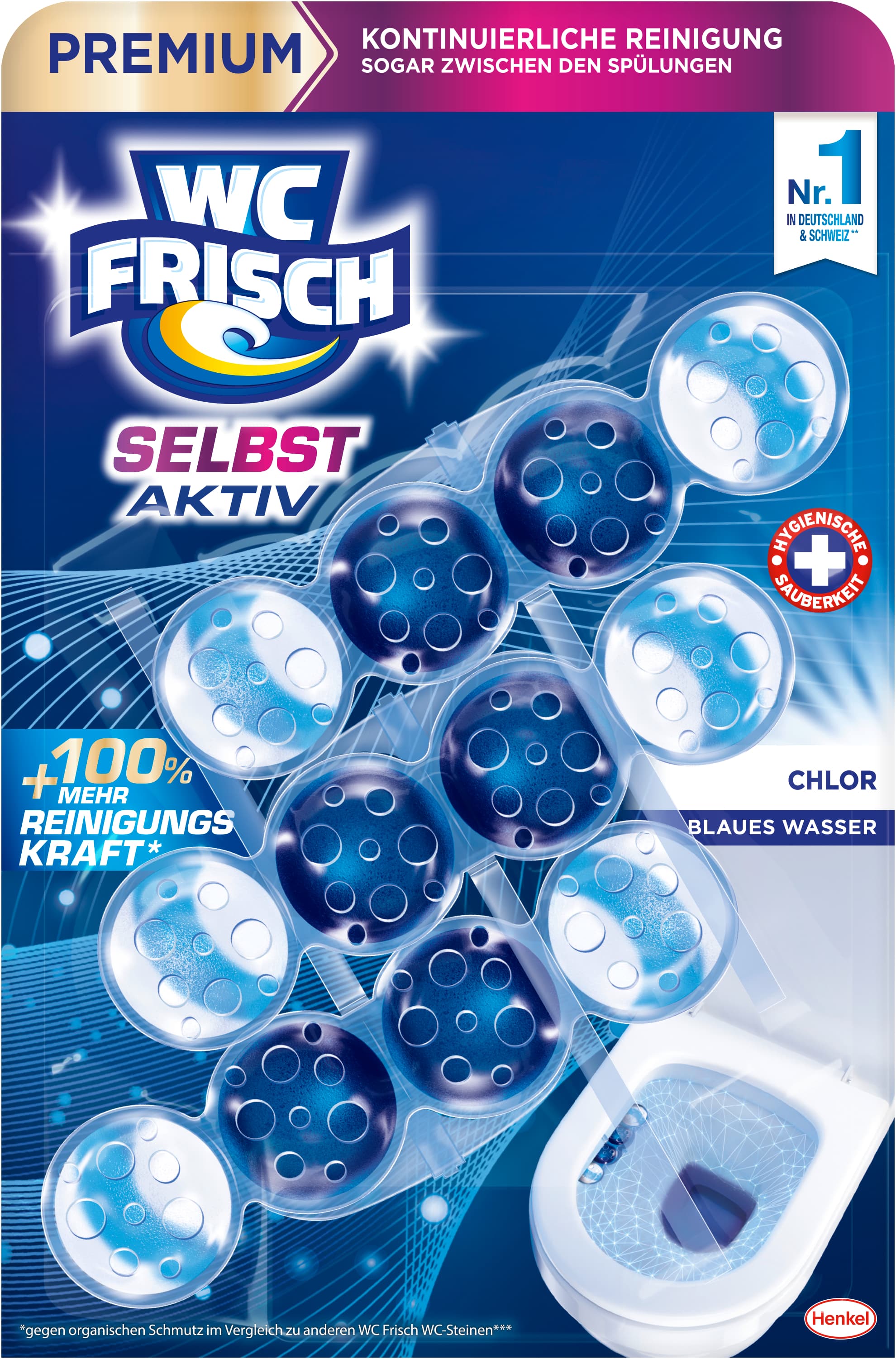 WC FRISCH Selbst Aktiv Blauspüler Chlor