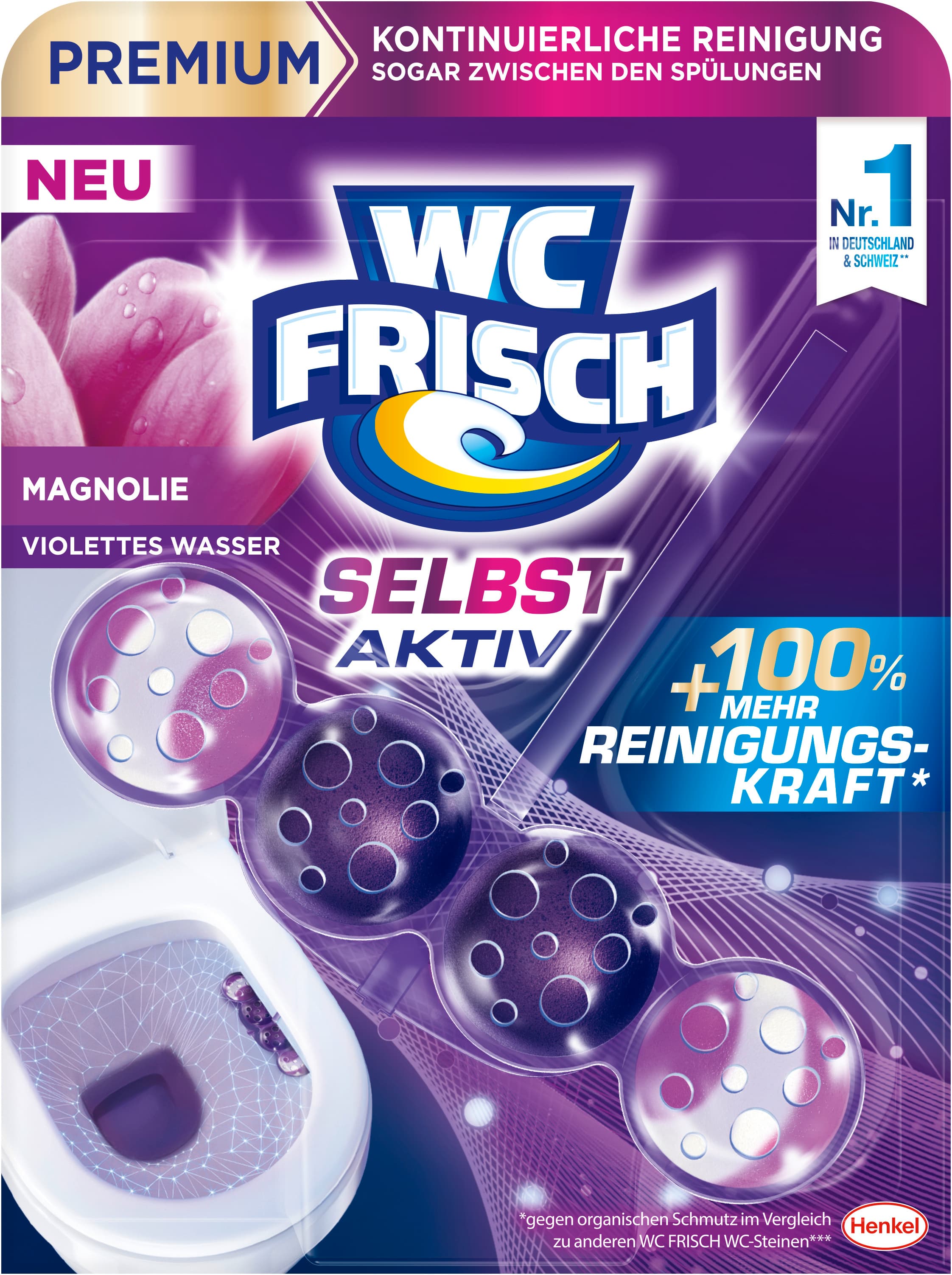 WC FRISCH Selbst Aktiv Violettspüler Magnolie