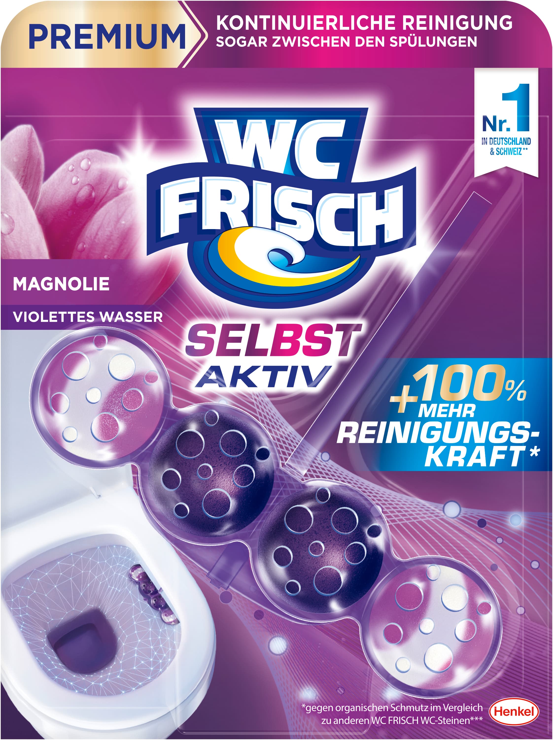 WC FRISCH Selbst Aktiv Violettspüler Magnolie
