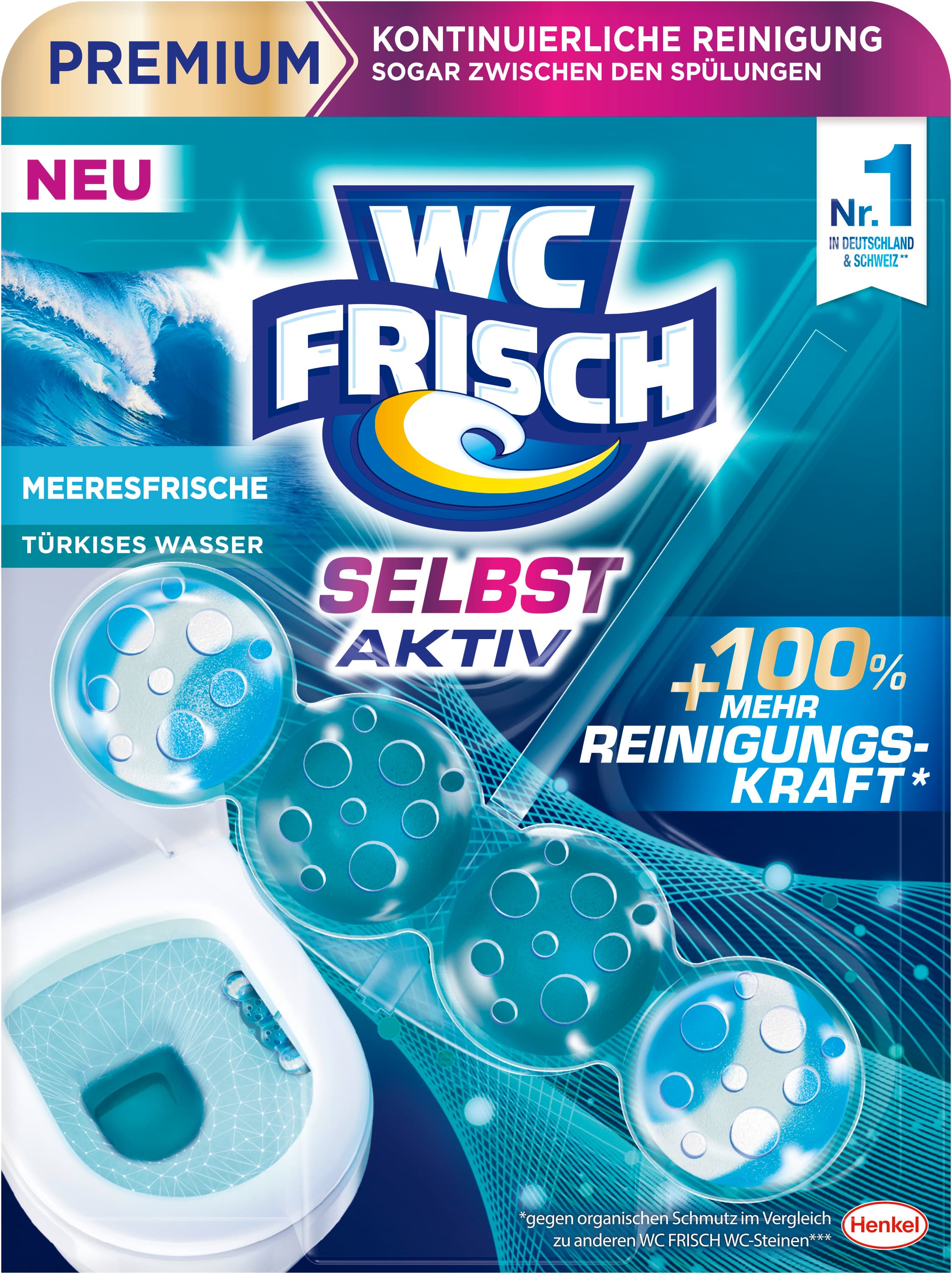 WC FRISCH Selbst Aktiv Türkisspüler Meeresfrische