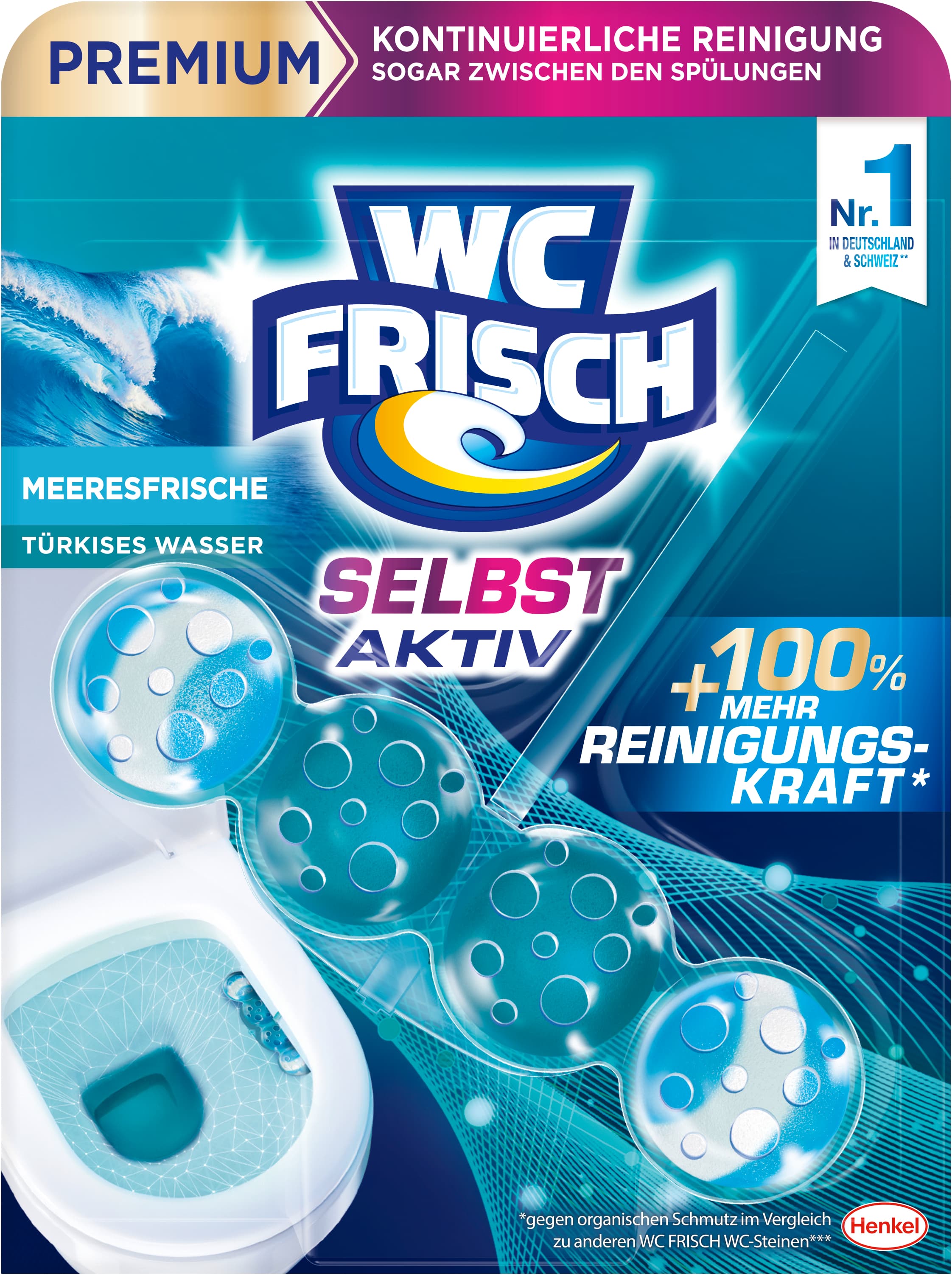 WC FRISCH Selbst Aktiv Türkisspüler Meeresfrische