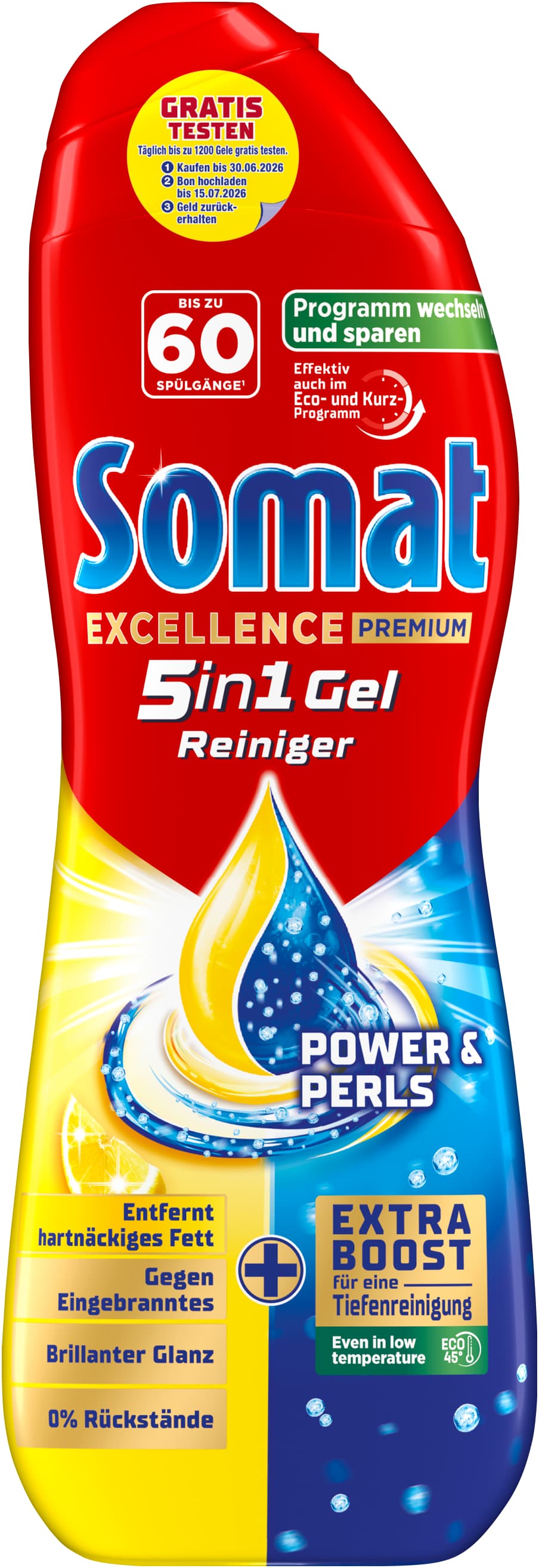 SOMAT Excellence Premium 5in1 Gel Reiniger Power & Perls