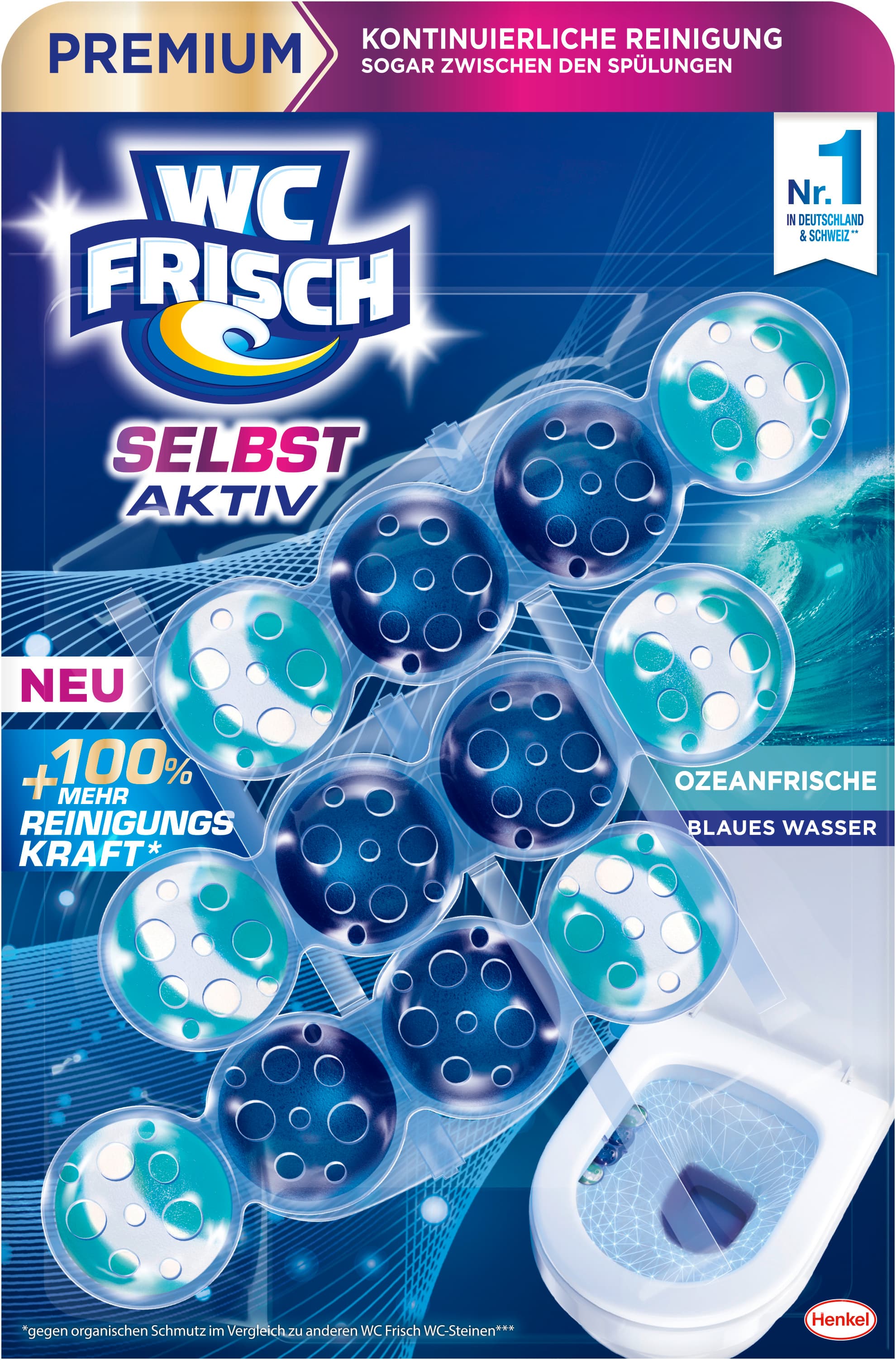 WC FRISCH Selbst Aktiv Blauspüler Ozeanfrische