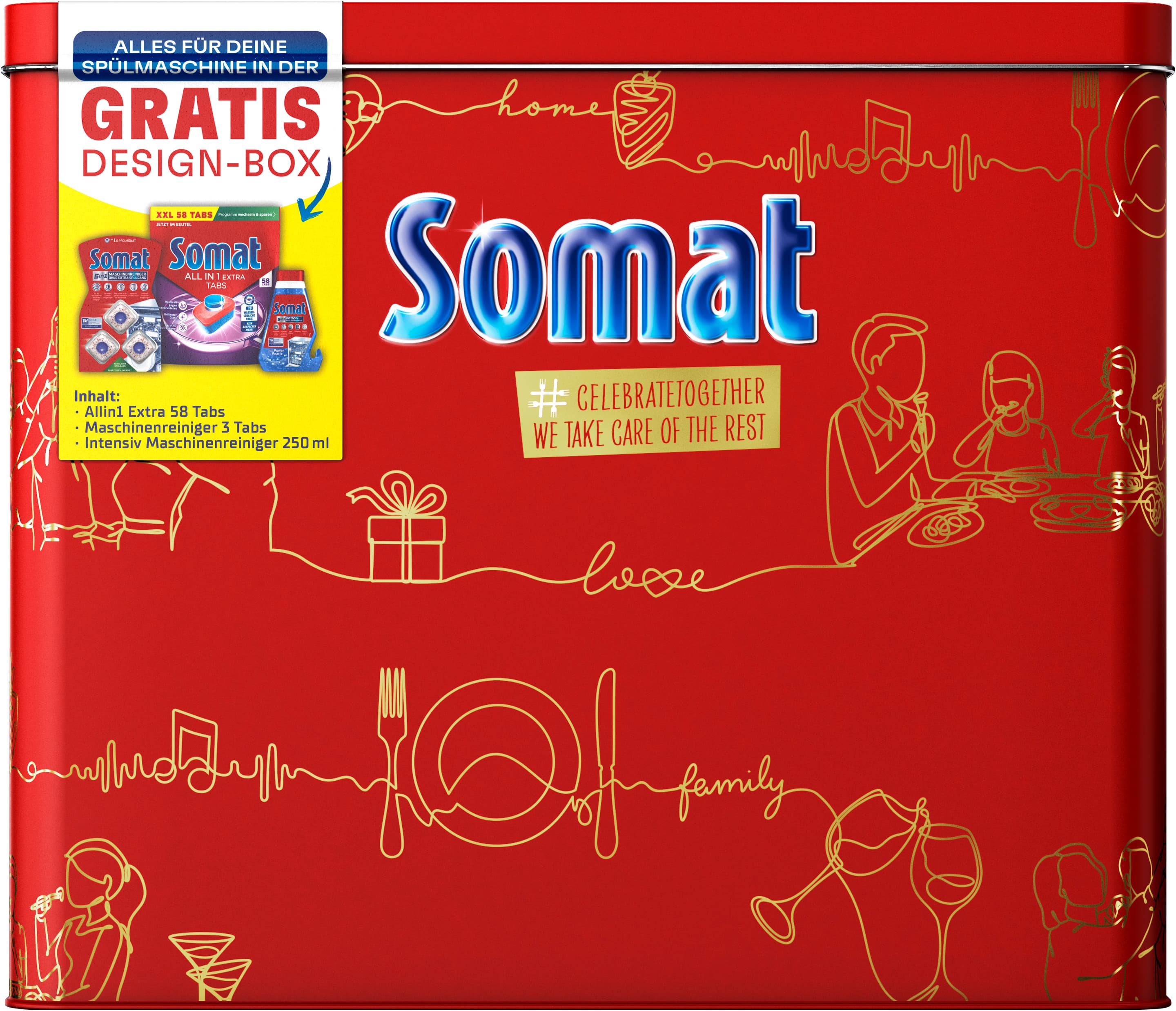 Somat Jubiläumsbox 150 Jahre Henkel – All in 1 Extra Geschirrspültabs