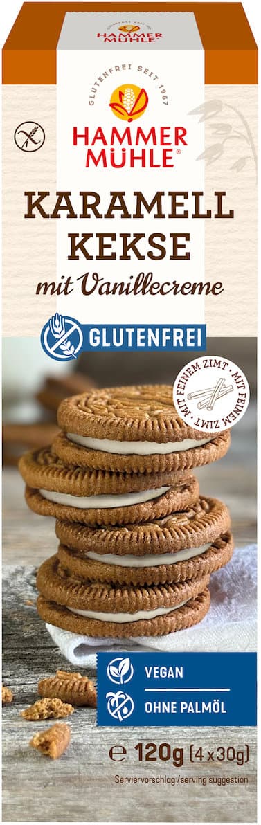 HAMMERMÜHLE Karamellkekse mit Vanillecreme