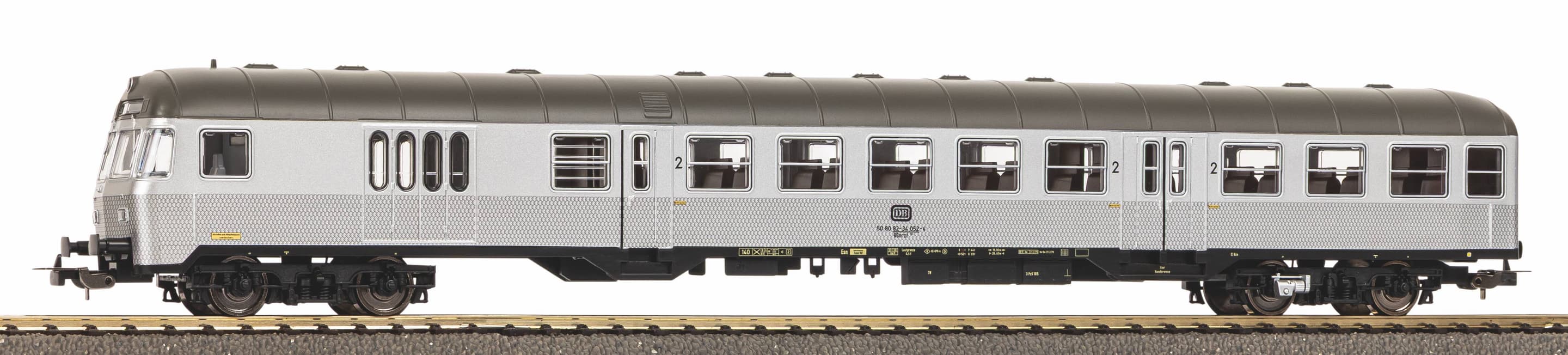 PIKO 23602 H0 Nahverkehrssteuerwagen "Silberling" 2. Klasse DB IV "Karlsruher Kopf"
