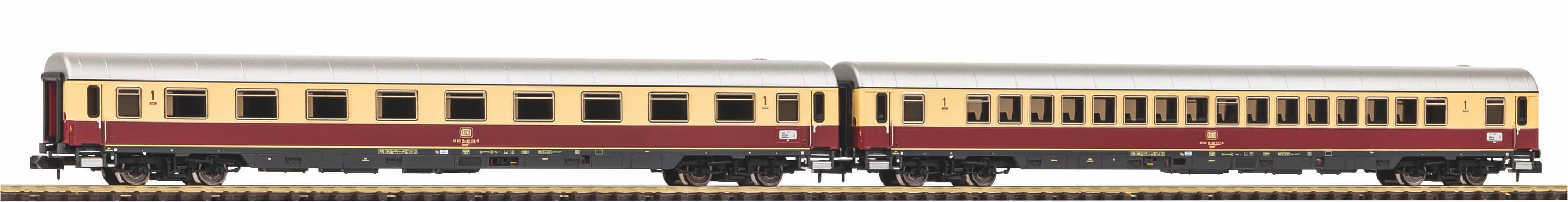 PIKO 40672 N N 2er Set IC Wagen "Merkur" DB IV