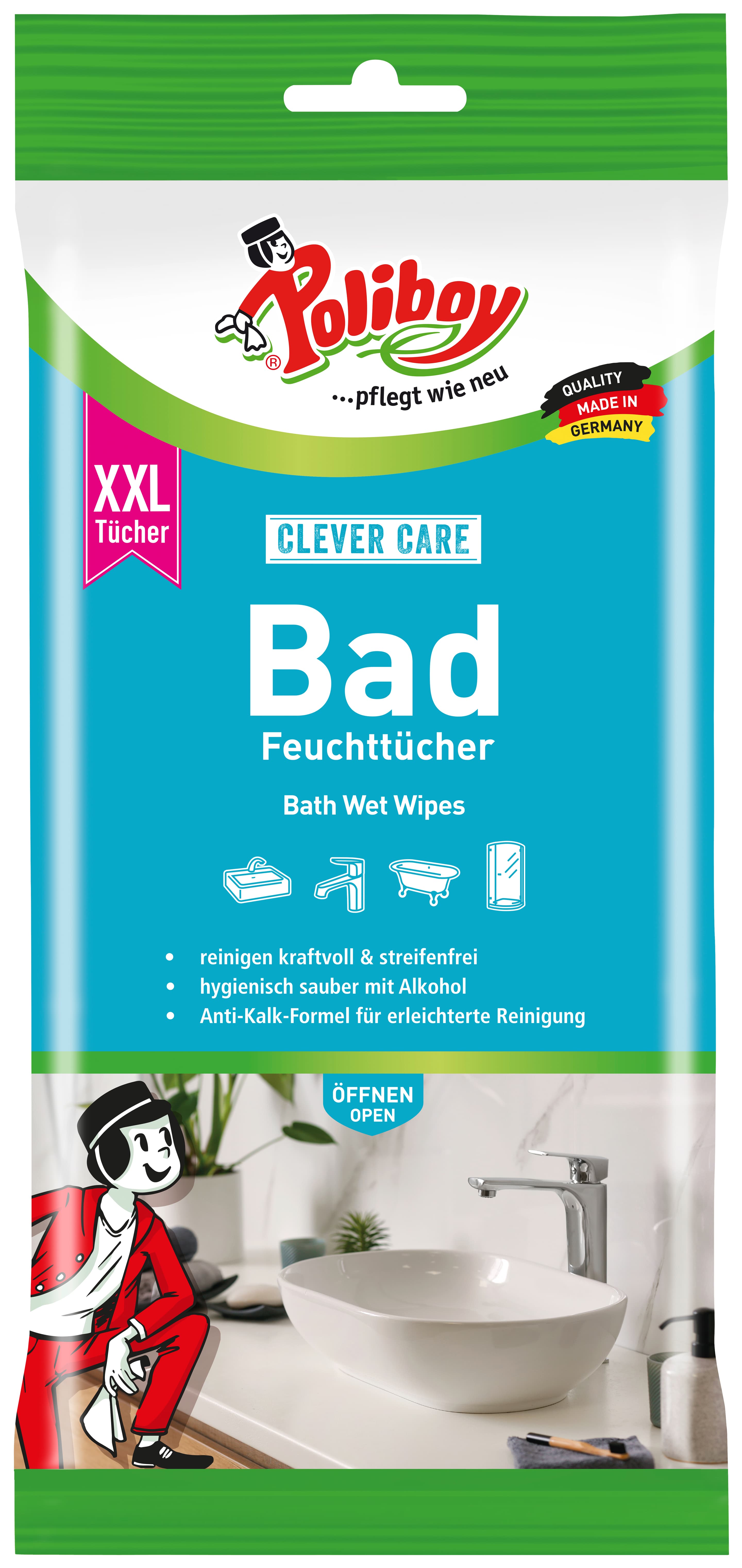 POLIBOY Bad Feuchttücher XXL