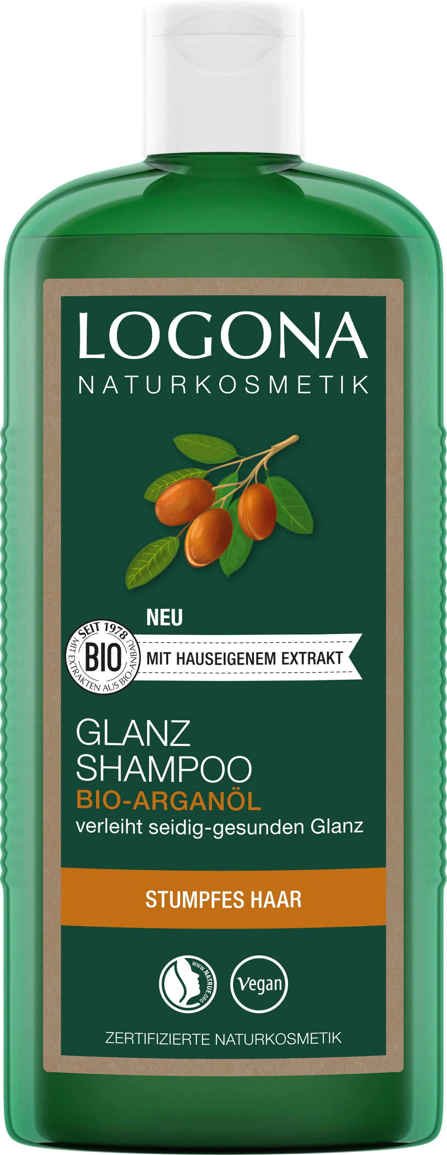 LOGONA Glanz Shampoo Bio-Arganöl