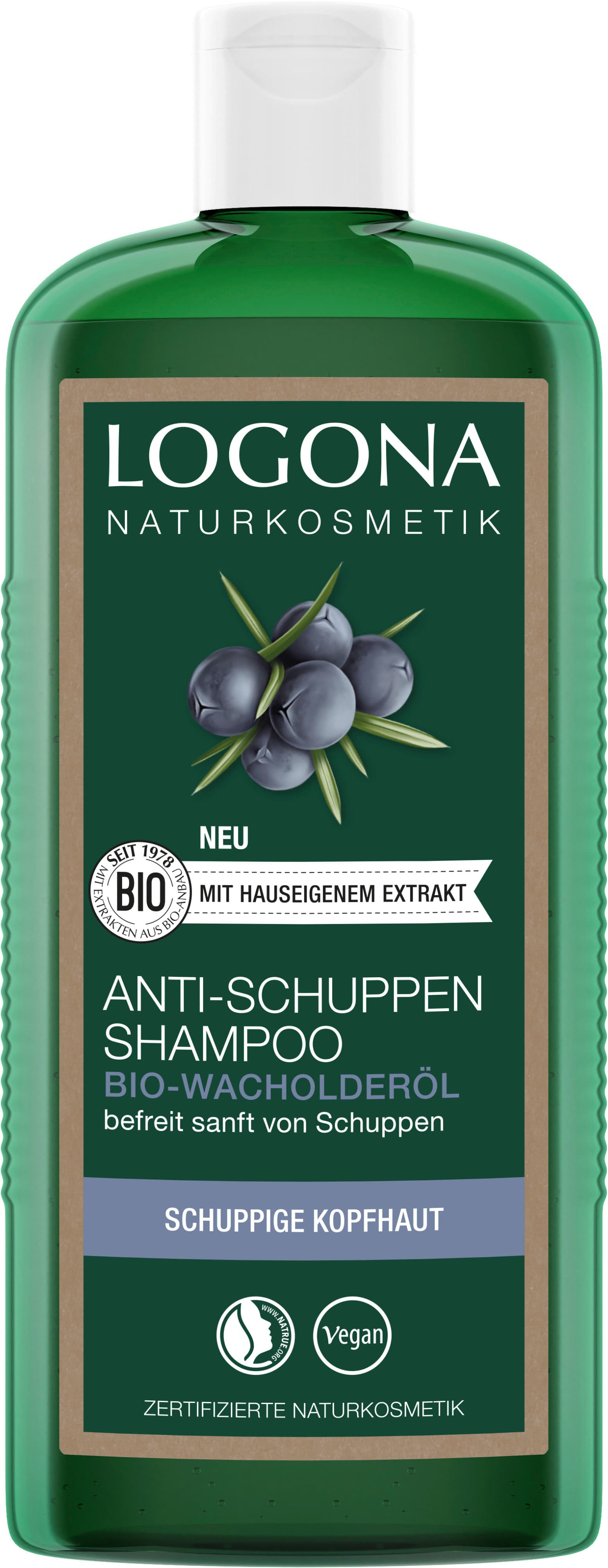 LOGONA Anti-Schuppen Shampoo Bio-Wacholderöl