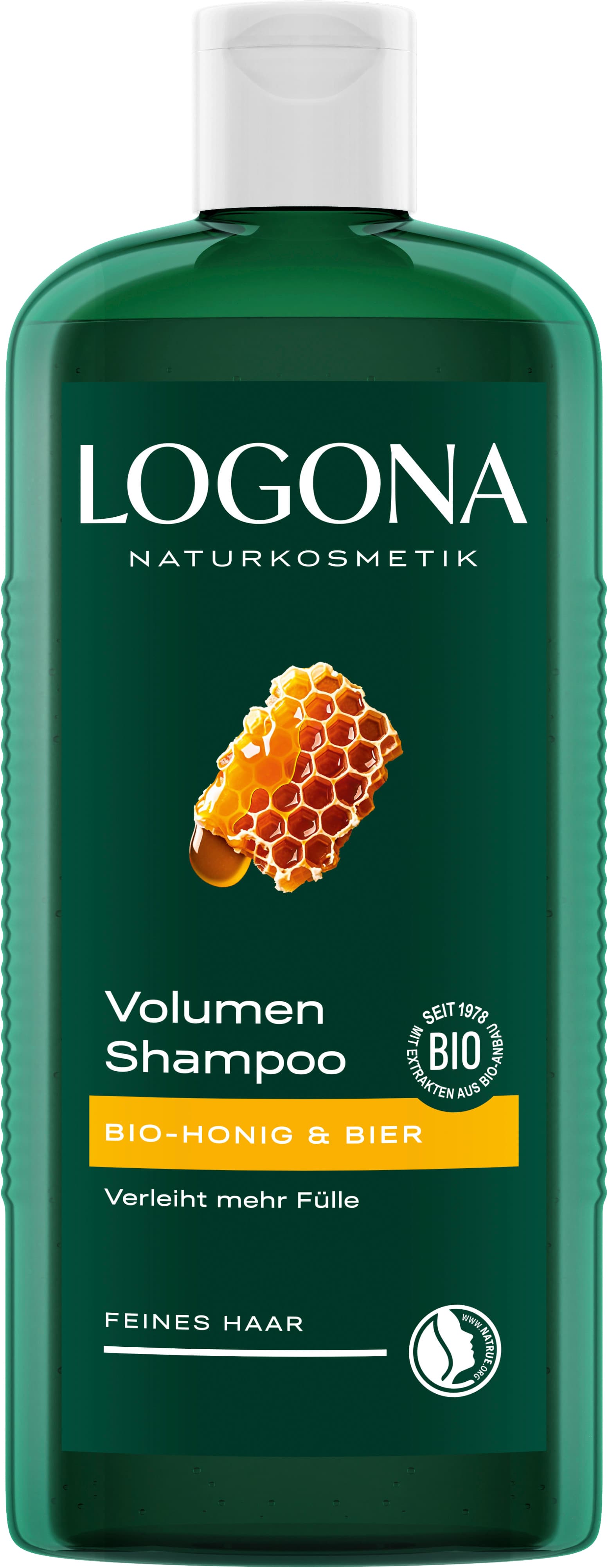 LOGONA Volumen Shampoo Bier & Bio Honig