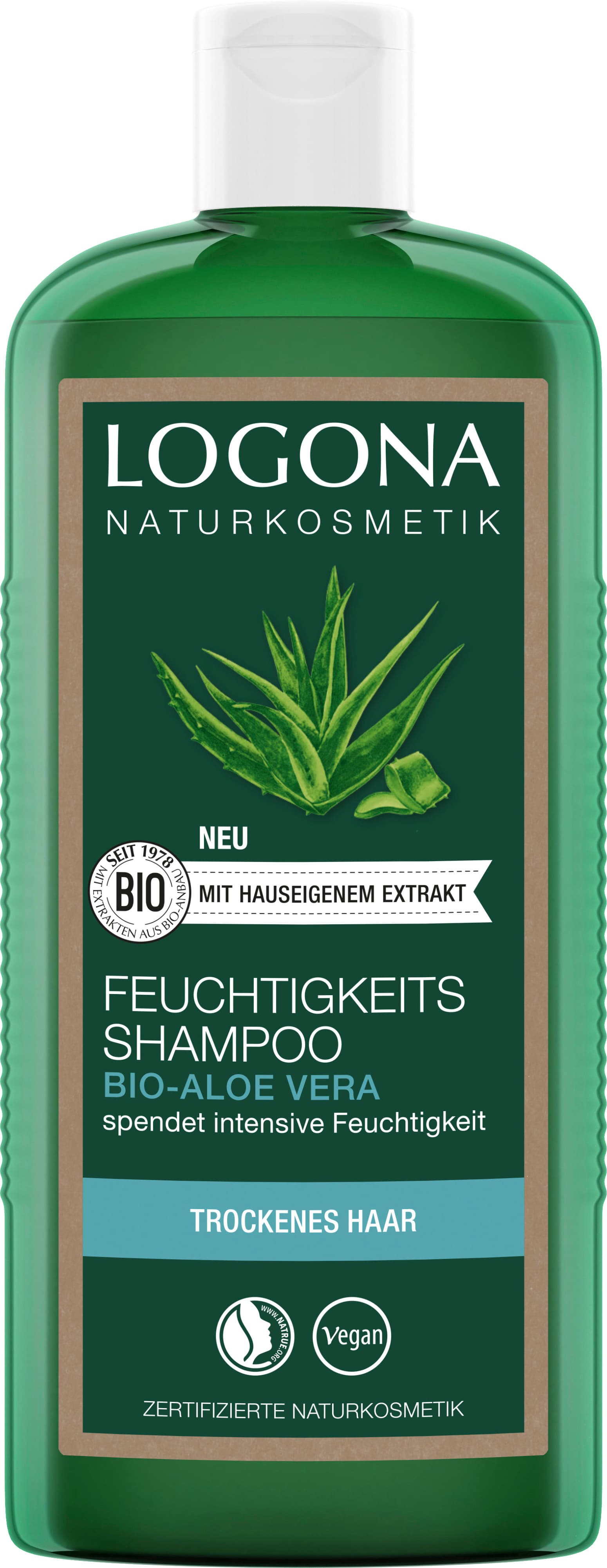 LOGONA Feuchtigkeits-Shampoo Bio-Aloe Vera