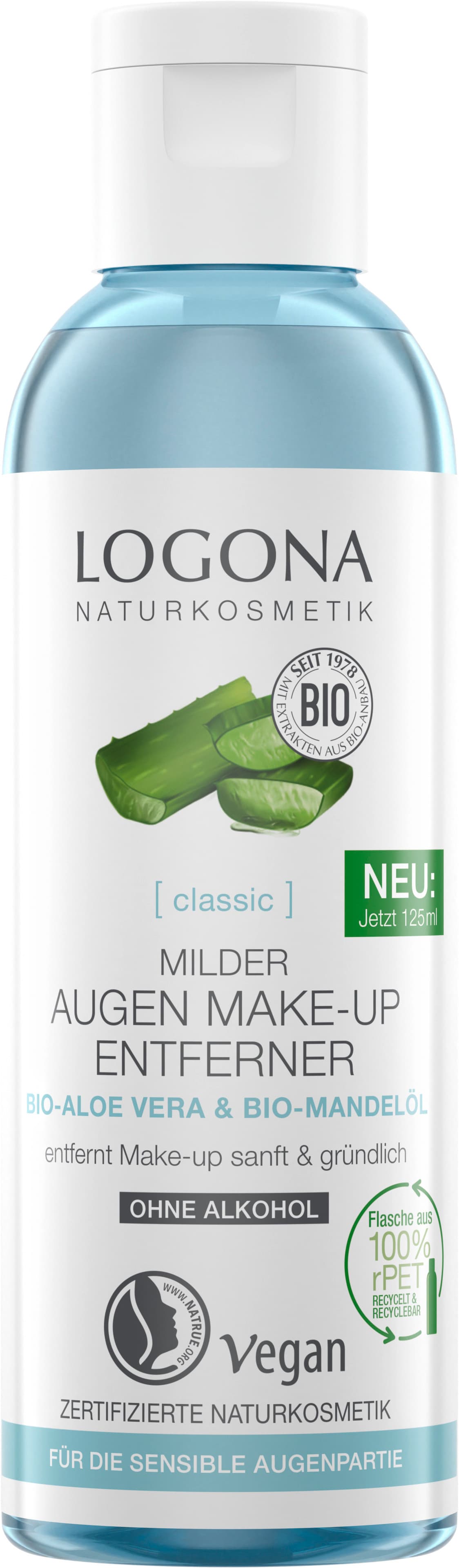 LOGONA CLASSIC Milder Augen Make-up Entferner Bio-Aloe Vera