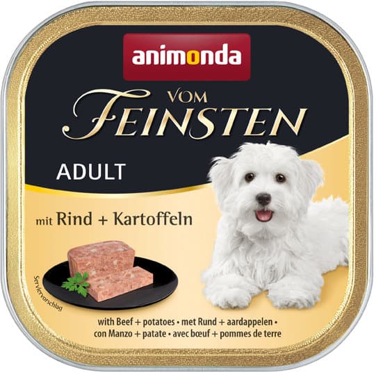 ANIMONDA Hundenassfutter vom Feinsten Adult mit Rind + Kartoffeln