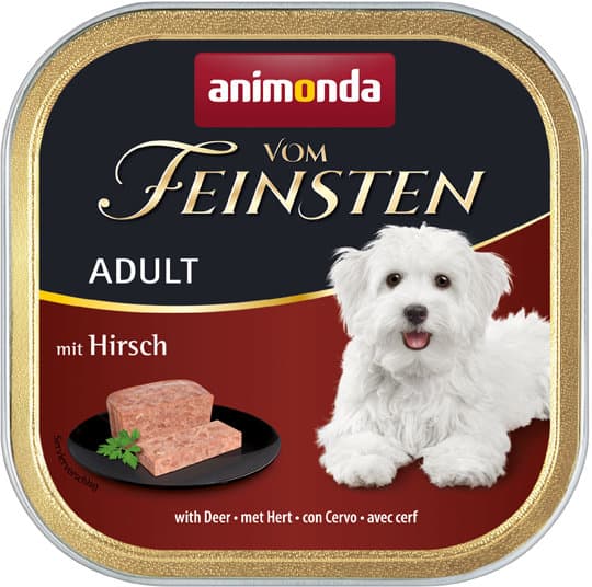 ANIMONDA Hundenassfutter vom Feinsten Adult mit Hirsch