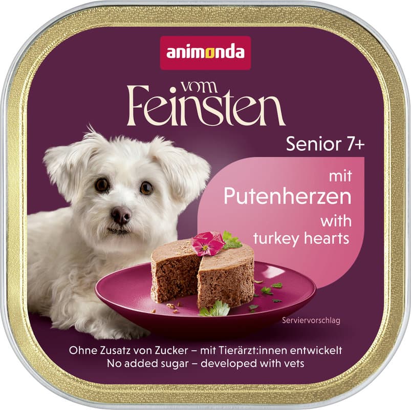 ANIMONDA Hundenassfutter vom Feinsten Senior mit Putenherzen