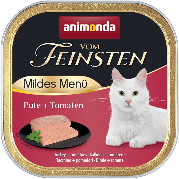 ANIMONDA Katzennassfutter vom Feinsten Mildes Menü mit Pute + Tomate