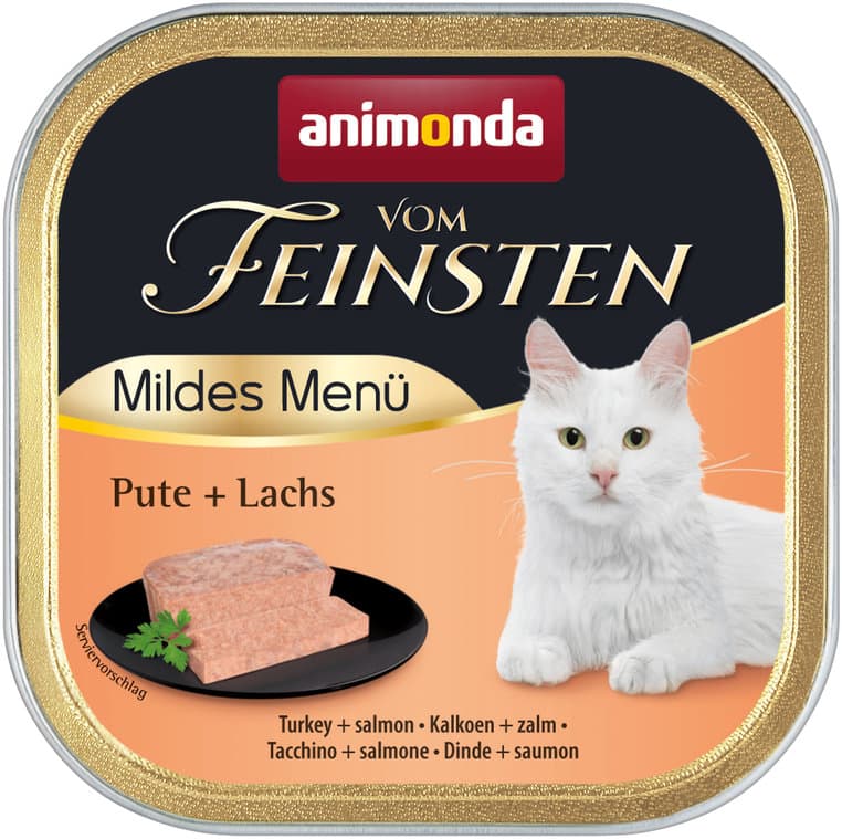 ANIMONDA Katzennassfutter vom Feinsten Mildes Menü mit Pute + Lachs