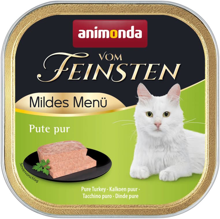 ANIMONDA Katzennassfutter vom Feinsten Mildes Menü mit Pute pur