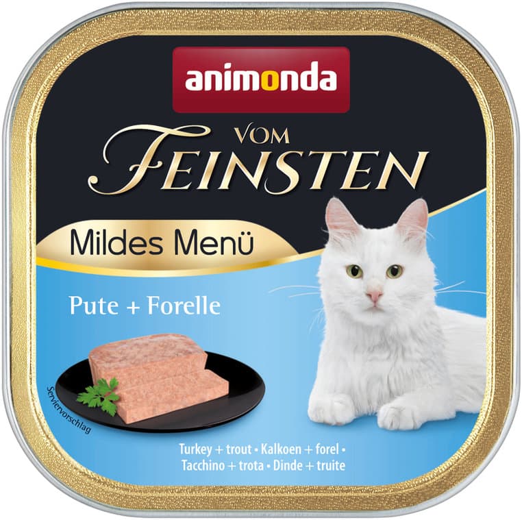 ANIMONDA Katzennassfutter vom Feinsten Mildes Menü mit Pute + Forelle