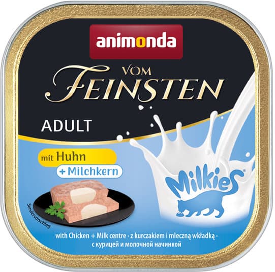 ANIMONDA Katzennassfutter vom Feinsten mit Huhn + Milchkern