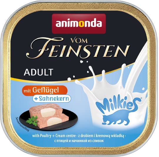 ANIMONDA Katzennassfutter vom Feinsten mit Geflügel + Sahnekern