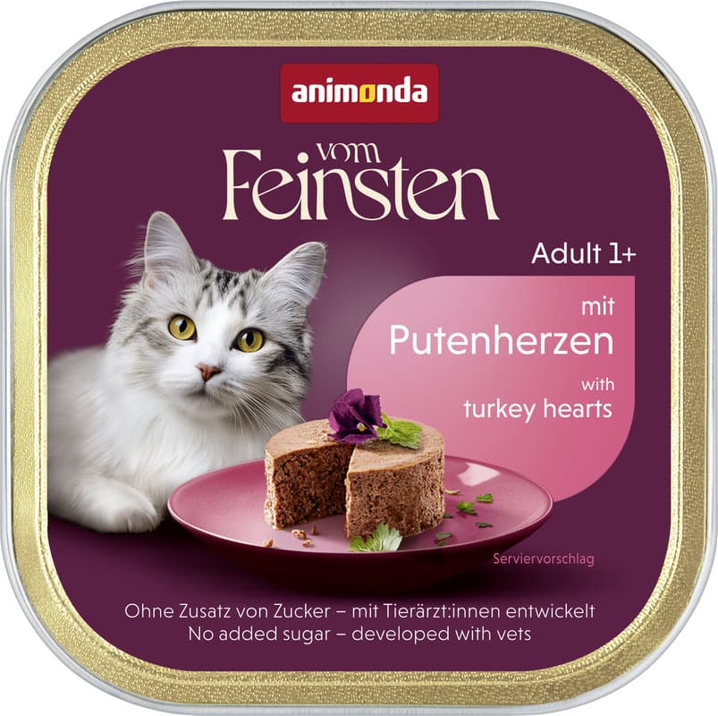 ANIMONDA Katzennassfutter vom Feinsten Adult mit Putenherzen