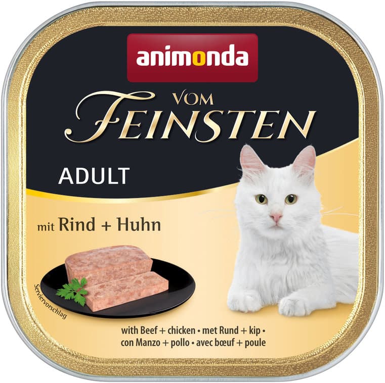ANIMONDA Katzennassfutter vom Feinsten Adult mit Rind + Huhn