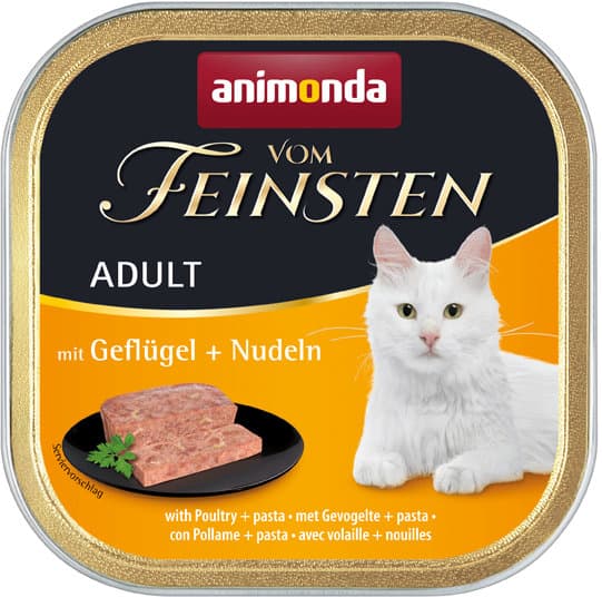 ANIMONDA Katzennassfutter vom Feinsten Adult mit Geflügel + Nudeln