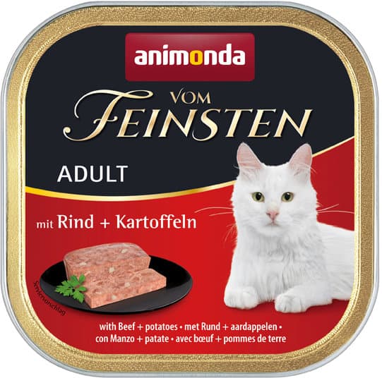 ANIMONDA Katzennassfutter vom Feinsten Adult mit Rind + Kartoffel