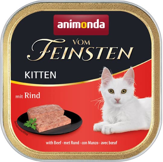 ANIMONDA Katzennassfutter vom Feinsten Kitten mit Rind