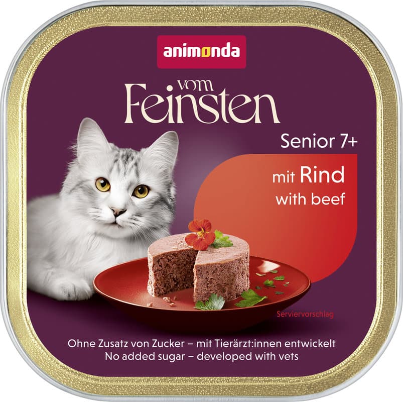 ANIMONDA Katzennassfutter vom Feinsten Senior mit Rind