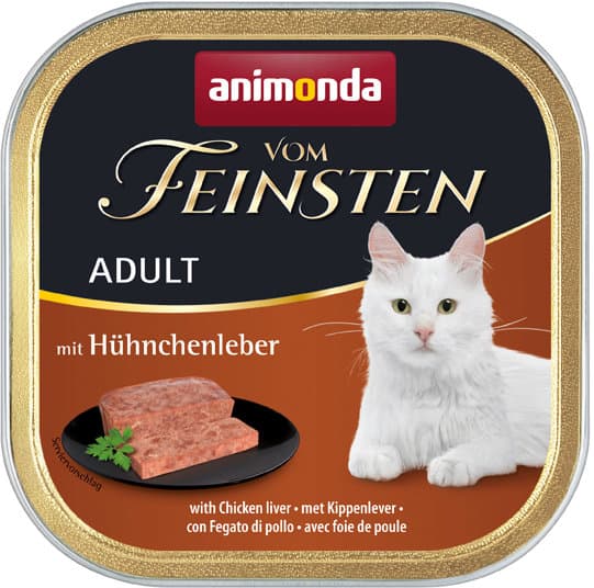 ANIMONDA Katzennassfutter vom Feinsten Adult mit Hühnchenleber