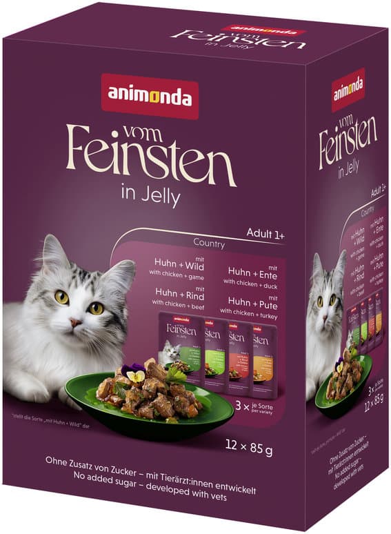 ANIMONDA Katzennassfutter vom Feinsten in Jelly Country Variety Mixpack