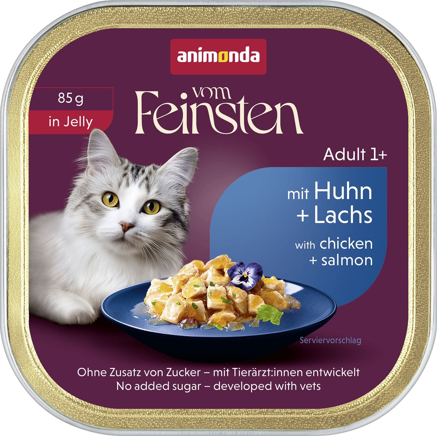 ANIMONDA Katzennassfutter vom Feinsten in Jelly mit Huhn und Lachs