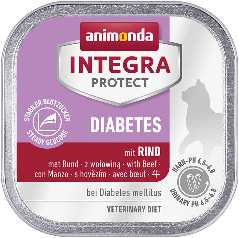 ANIMONDA Katzennassfutter Integra Protect Diabetes mit Rind