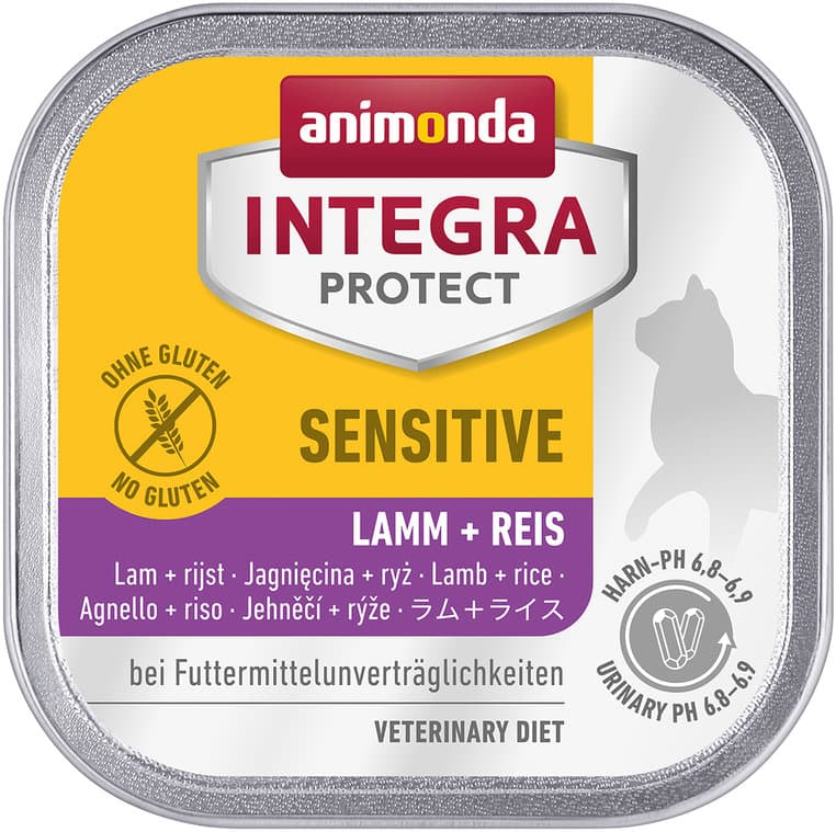 ANIMONDA Katzennassfutter Integra Protect Sensitiv mit Lamm + Reis