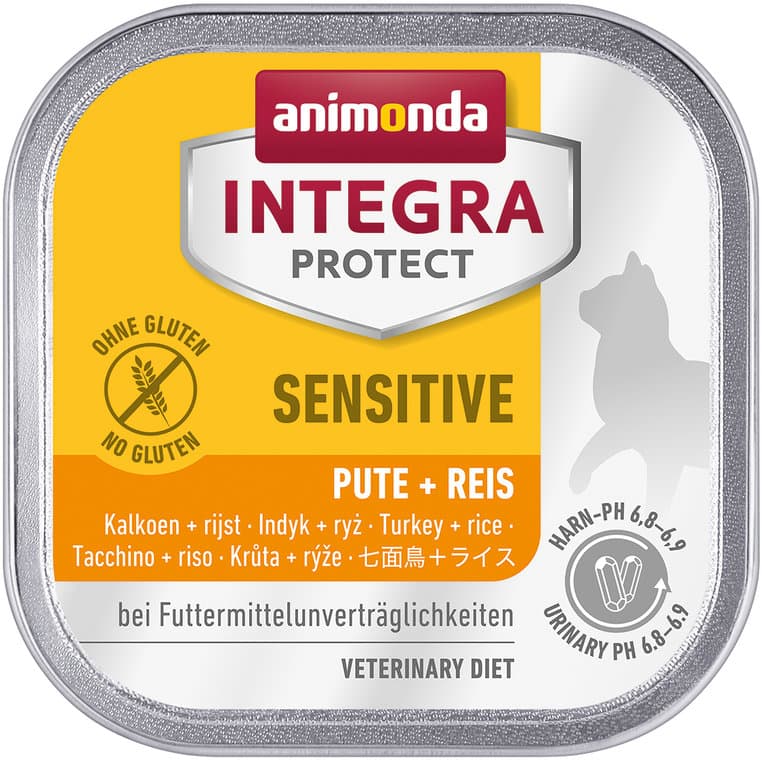 ANIMONDA Katzennassfutter Integra Protect Sensitiv mit Pute + Reis