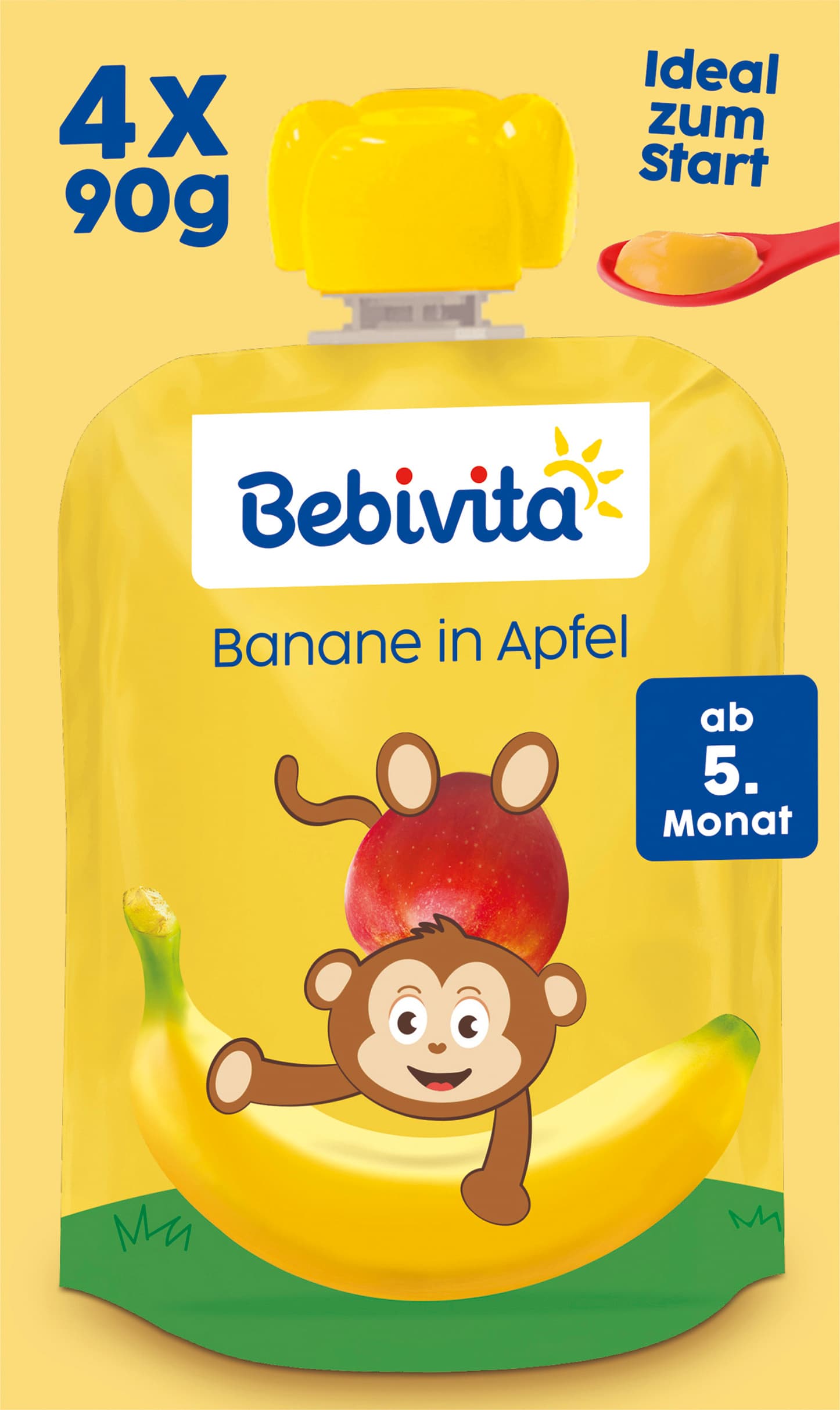 Bebivita Baby Quetschbeutel Banane in Apfel