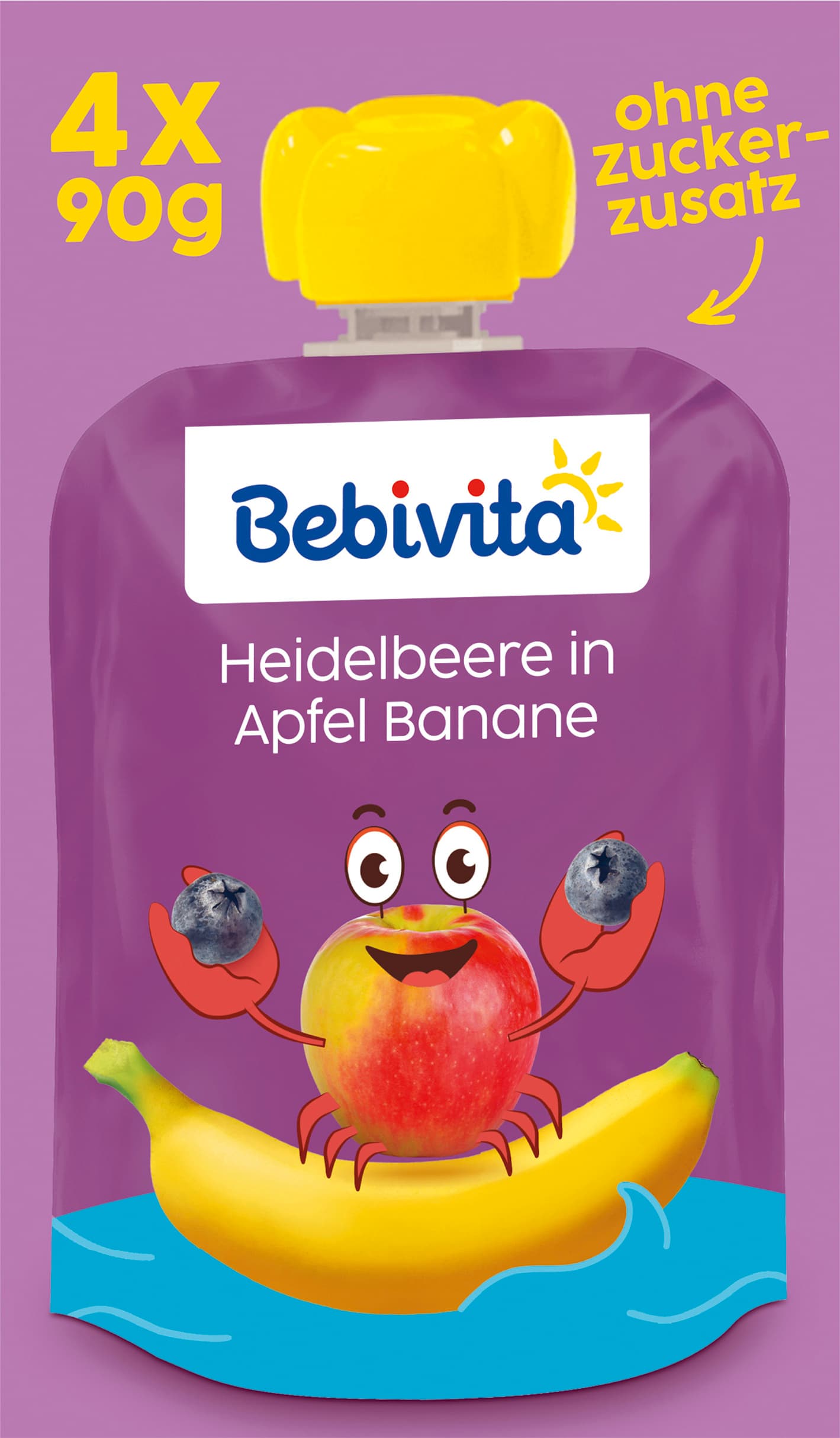 Bebivita Heidelbeere in Apfel Banane Quetschie