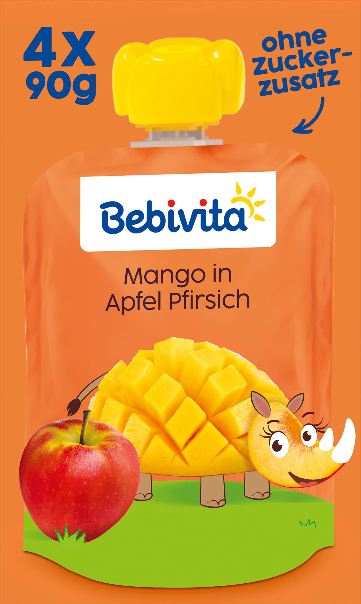 Bebivita Quetschbeutel Frucht Apfel-Pfirsich-Mango