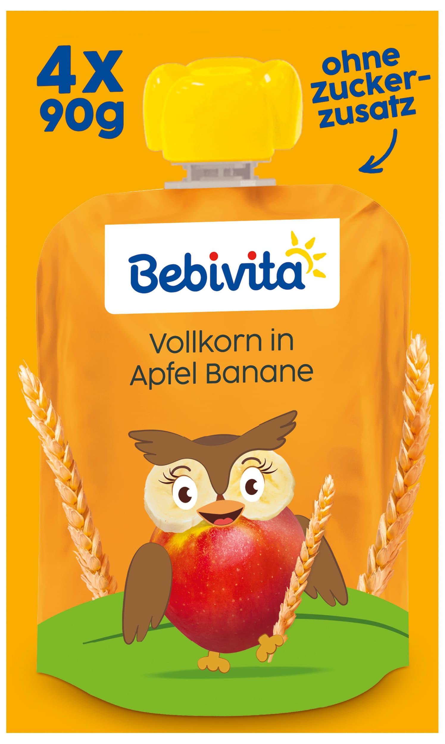 Bebivita Kinder-Spaß Frucht und Getreide: Vollkorn in Apfel-Banane
