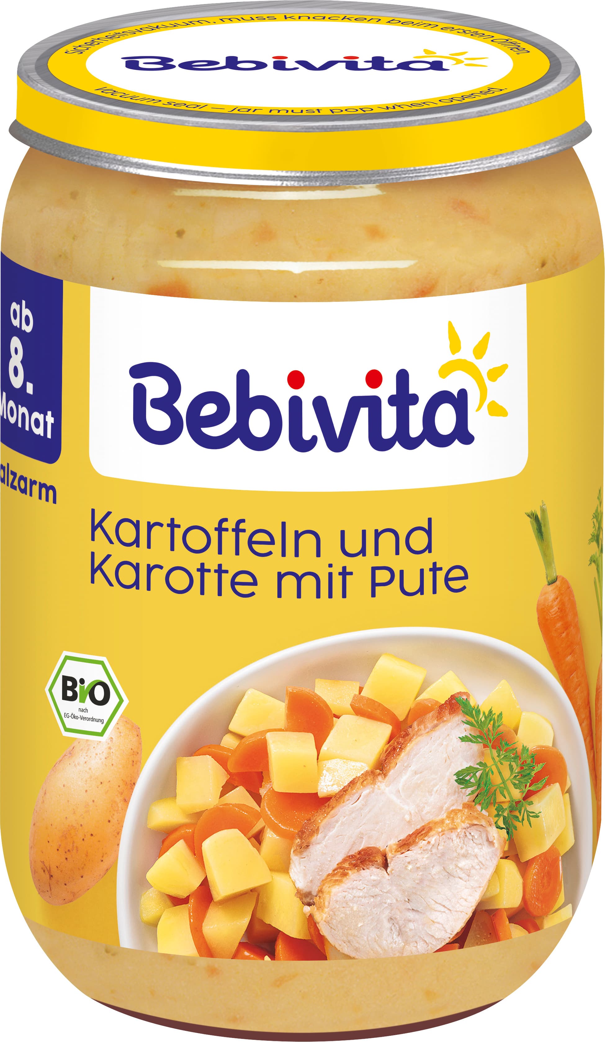 Bebivita Bio Menüs: Kartoffel-Gemüse mit Pute