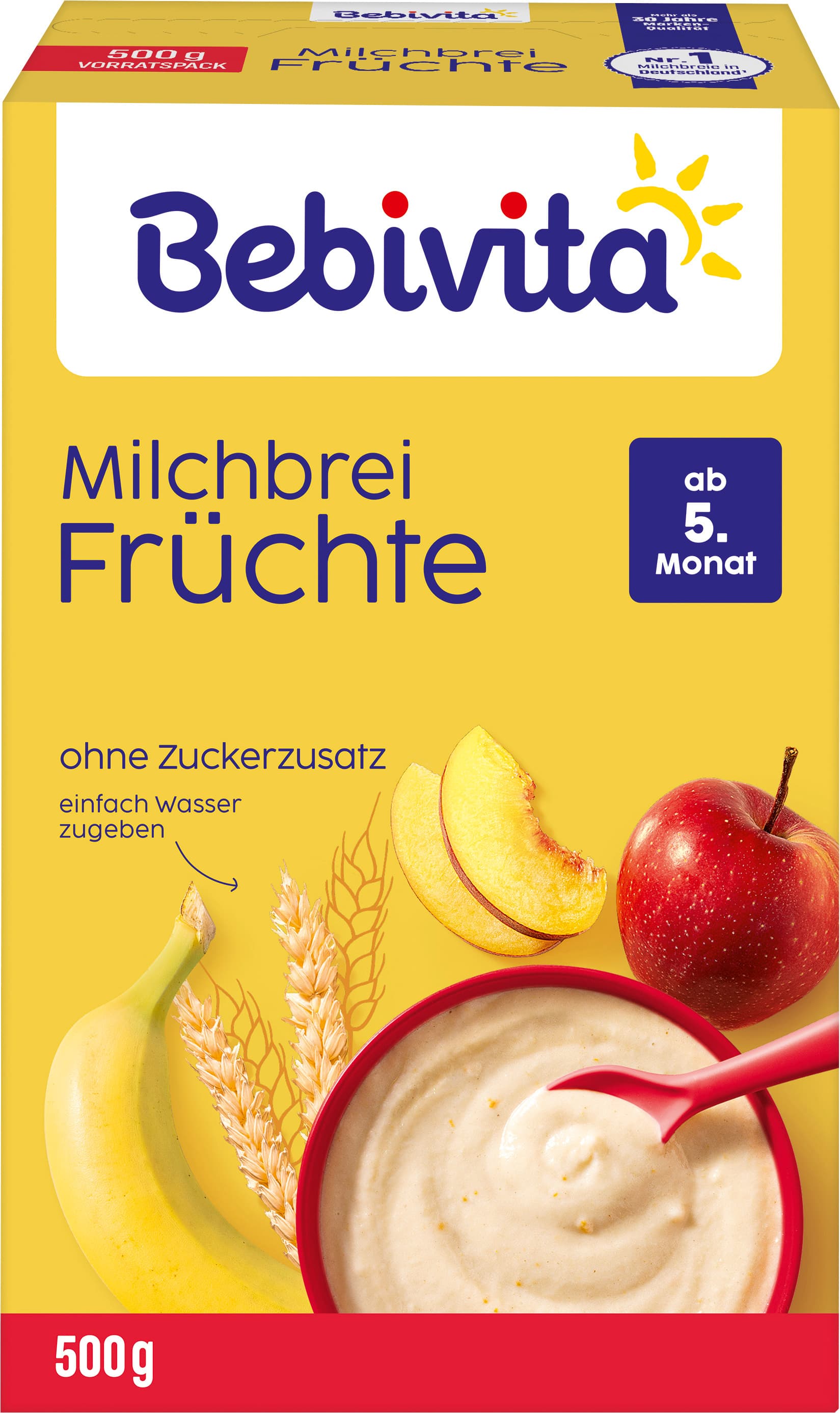 Bebivita Milchbreie ohne Zuckerzusatz Milchbrei Frucht