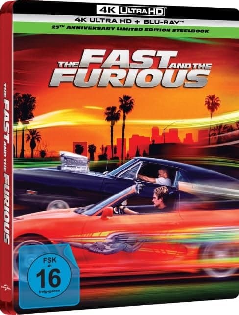 The Fast and the Furious - 25th Anniversary Edition - Steelbook (4K-UHD+Blu-ray)