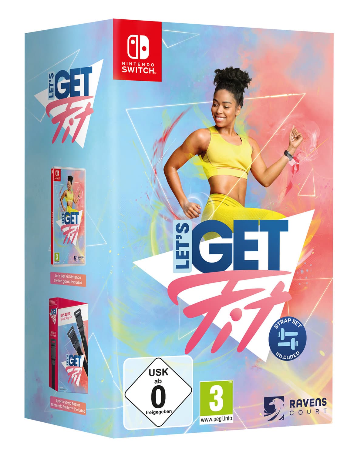 Let's Get Fit Bundle (Spiel inkl. 1 Sportgurt) - Nintendo Switch