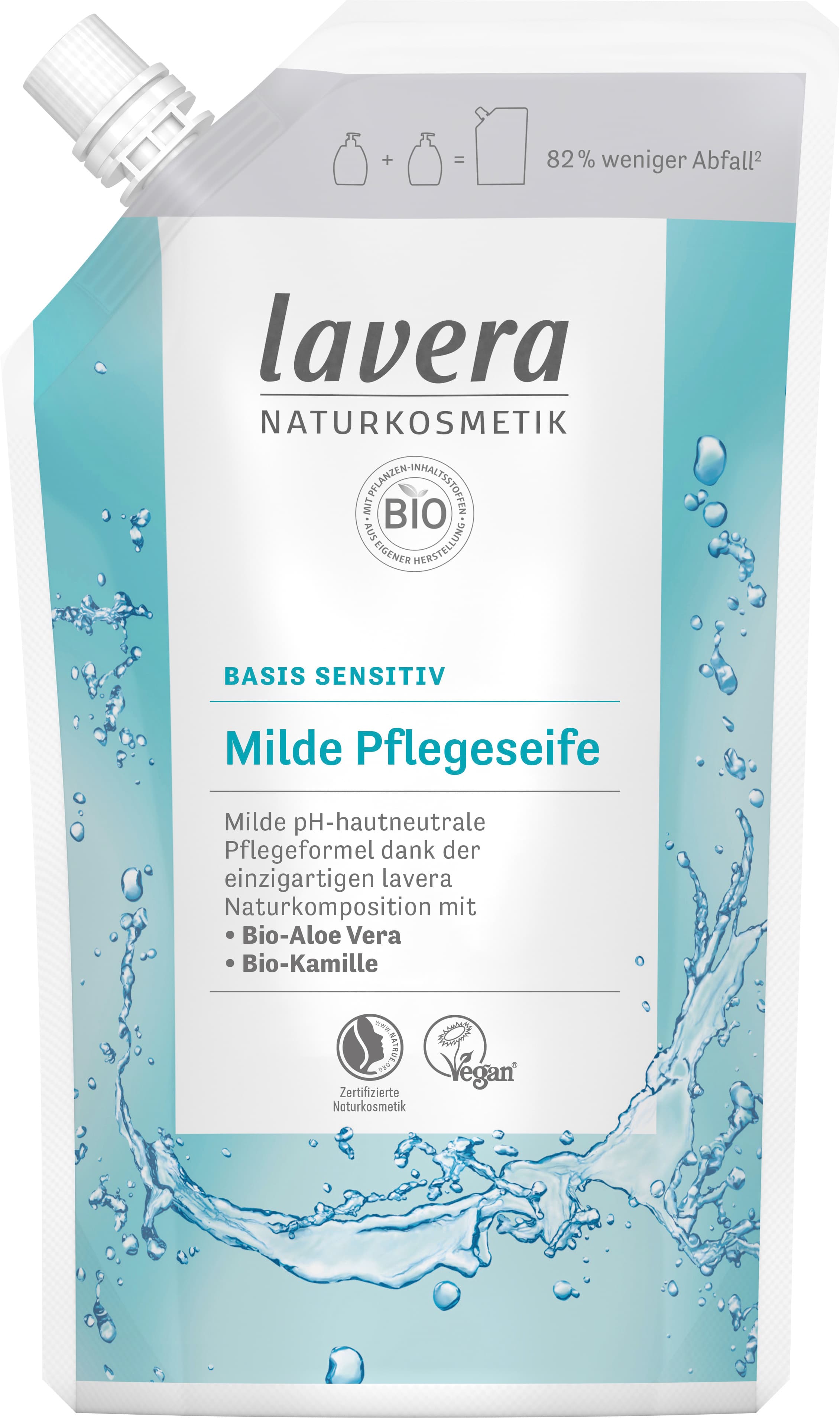 lavera BASIS SENSITIVE milde Pflegeseife Nachfüllung
